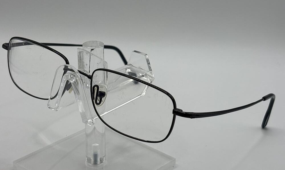 Nautica N2014 Flexon Eyeglasses Black Metal Rectangle 54-18-145 Mens